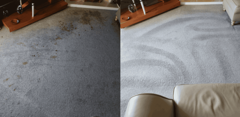 grey carpet before + after